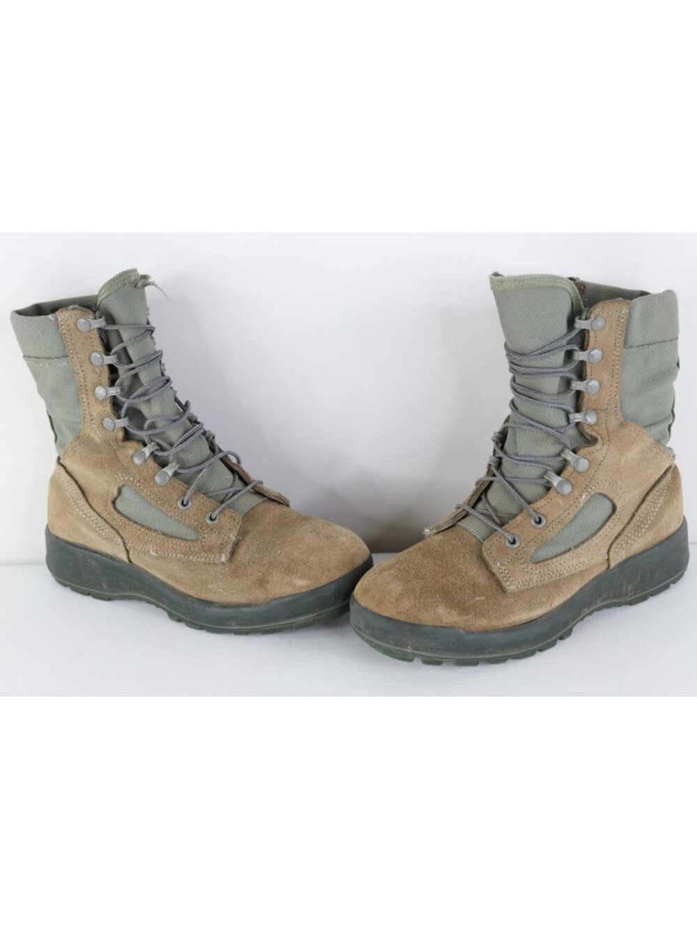 Vintage USGI Military Mens 8.5 Goretex Waterproof Leather Combat Boots Green USA